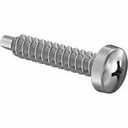 BSC PREFERRED 18-8 Stainless Steel Phillips Rounded Head Drilling Screws for Metal No. 8 Screw Size 7/8 L, 25PK 90415A293
